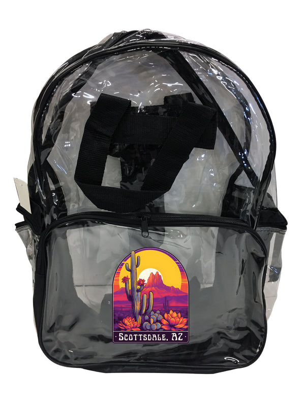 Scottsdale Arizona Design B Souvenir Clear View Backpack