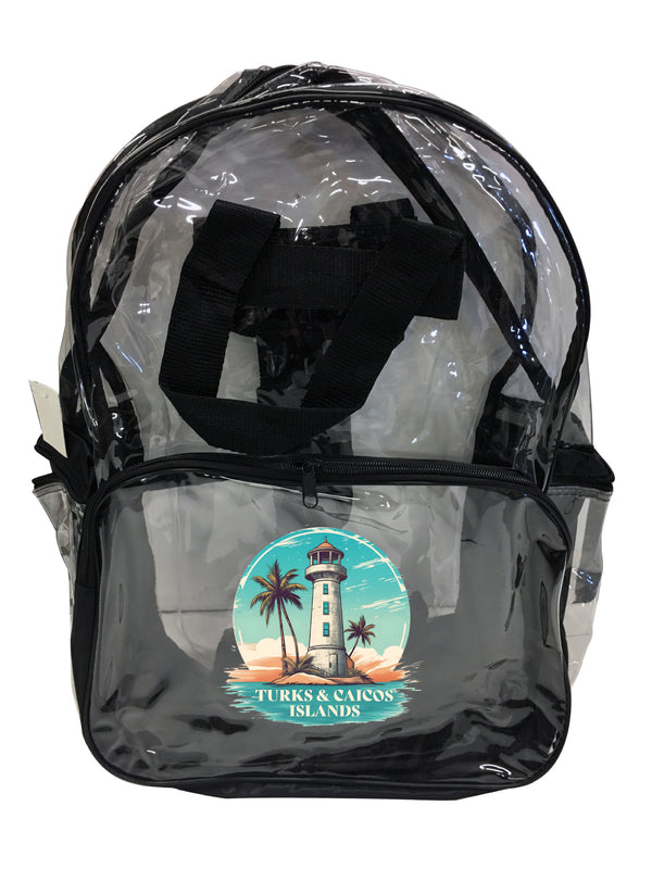 Turks And Caicos Design A Souvenir Clear View Backpack