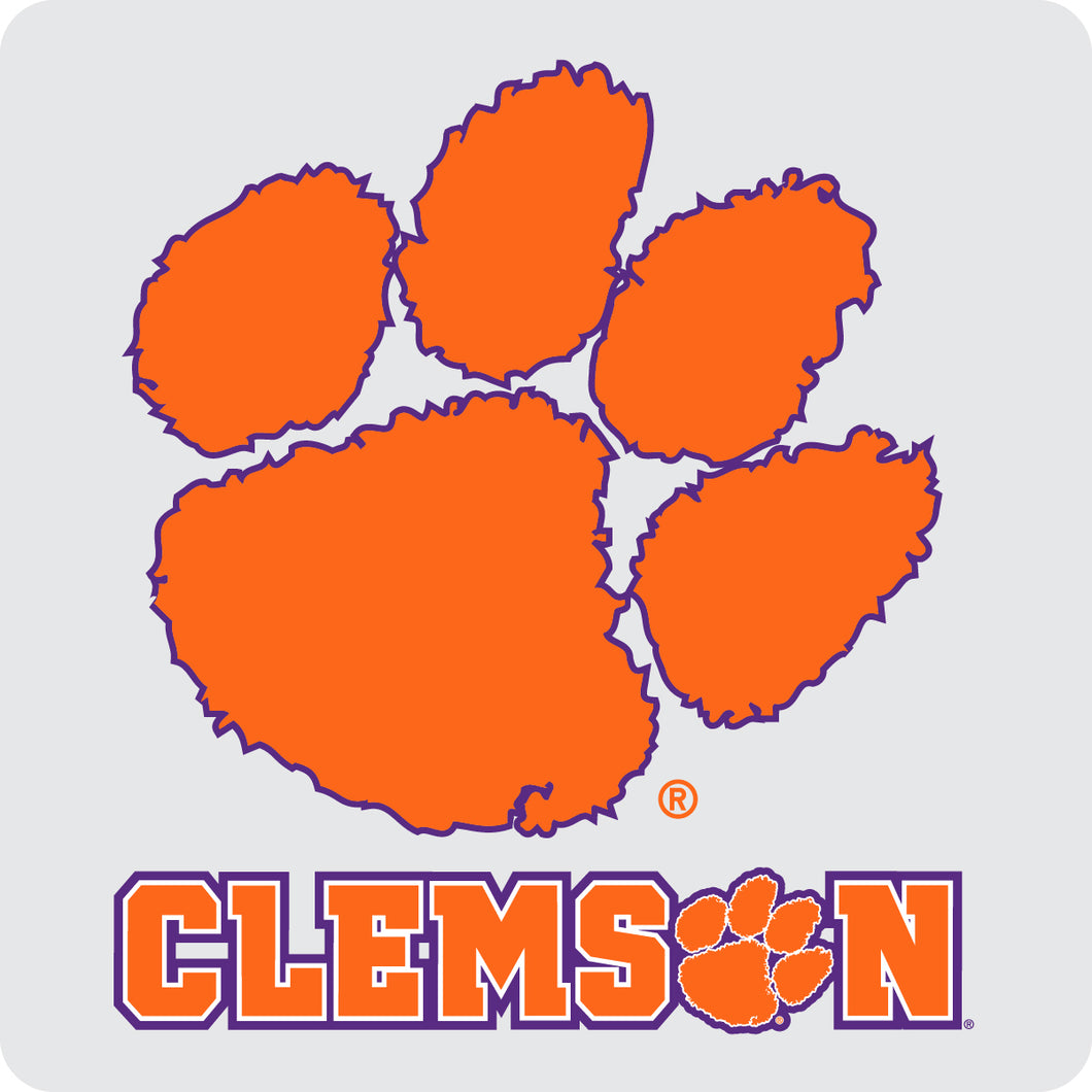 Clemson Tigers Officially Licensed Coasters - Choose Marble or Acrylic Material for Ultimate Team Pride