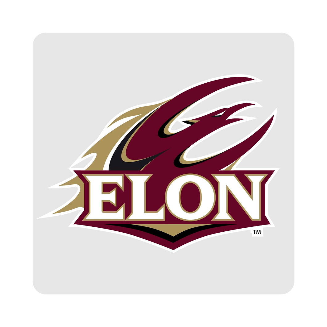Elon University Officially Licensed Coasters - Choose Marble or Acrylic Material for Ultimate Team Pride