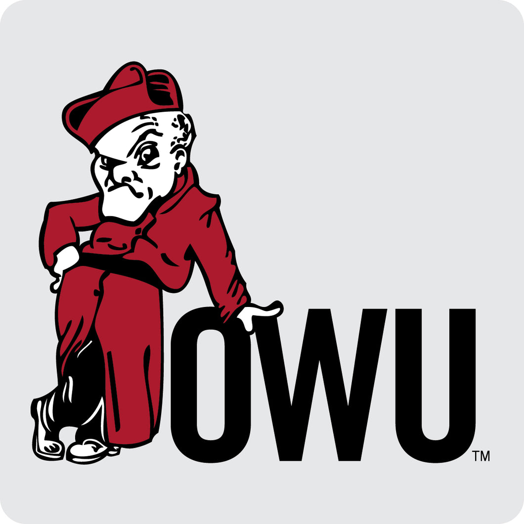 Ohio Wesleyan University Officially Licensed Coasters - Choose Marble or Acrylic Material for Ultimate Team Pride