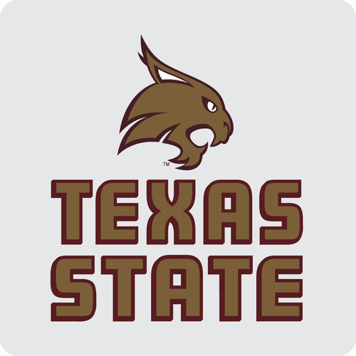Texas State Bobcats Officially Licensed Coasters - Choose Marble or Acrylic Material for Ultimate Team Pride