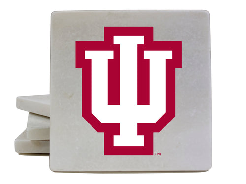 Indiana Hoosiers Marble Coasters - Elegantly Crafted, Officially Licensed Luxury