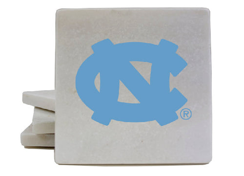 UNC Tar Heels Marble Coasters - Elegantly Crafted, Officially Licensed Luxury