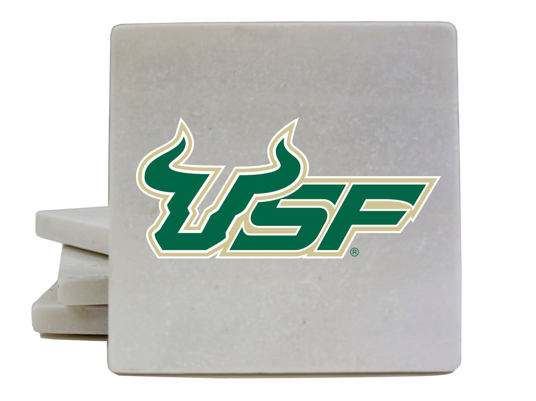 South Florida Bulls Marble Coasters - Elegantly Crafted, Officially Licensed Luxury