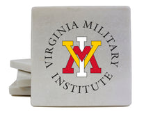Load image into Gallery viewer, VMI Keydets Officially Licensed Coasters - Choose Marble or Acrylic Material for Ultimate Team Pride
