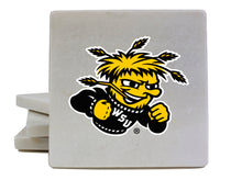 Load image into Gallery viewer, Wichita State Shockers Officially Licensed Coasters - Choose Marble or Acrylic Material for Ultimate Team Pride
