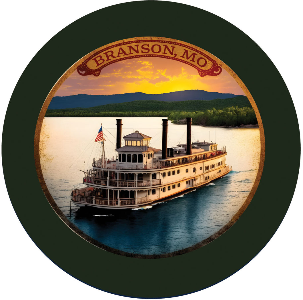 Branson Missouri C Souvenir Memories Round Durable Vinyl Decal Sticker