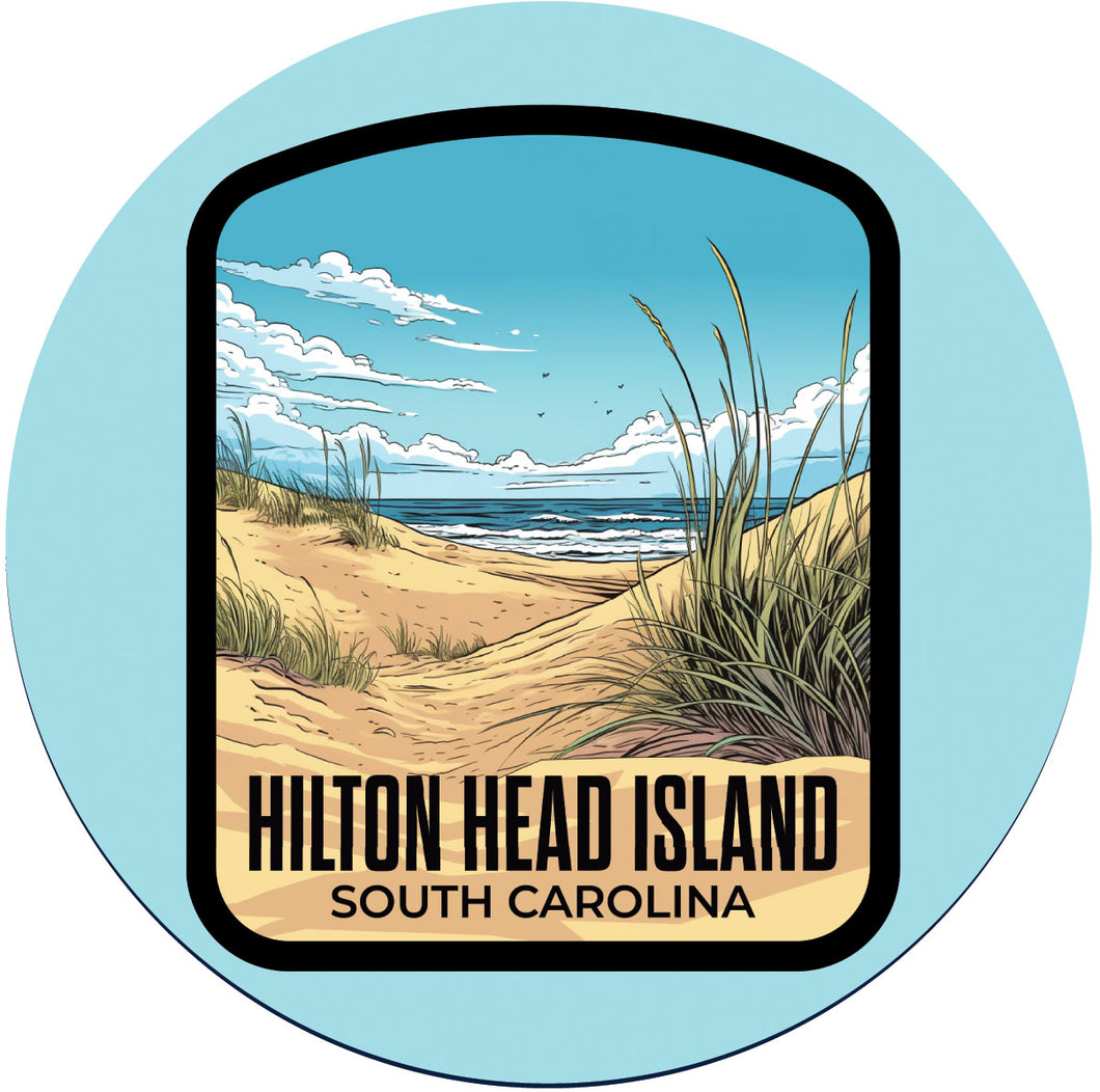 Hilton Head Island Design A Souvenir Coaster Paper  4 Pack