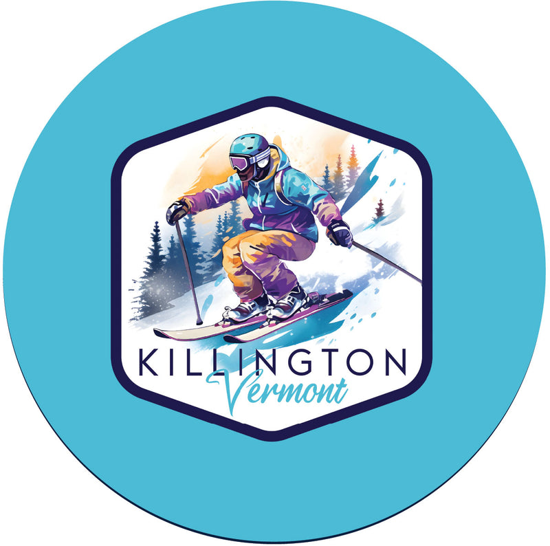 Killington Vermont A Souvenir Memories Round Durable Vinyl Decal Sticker