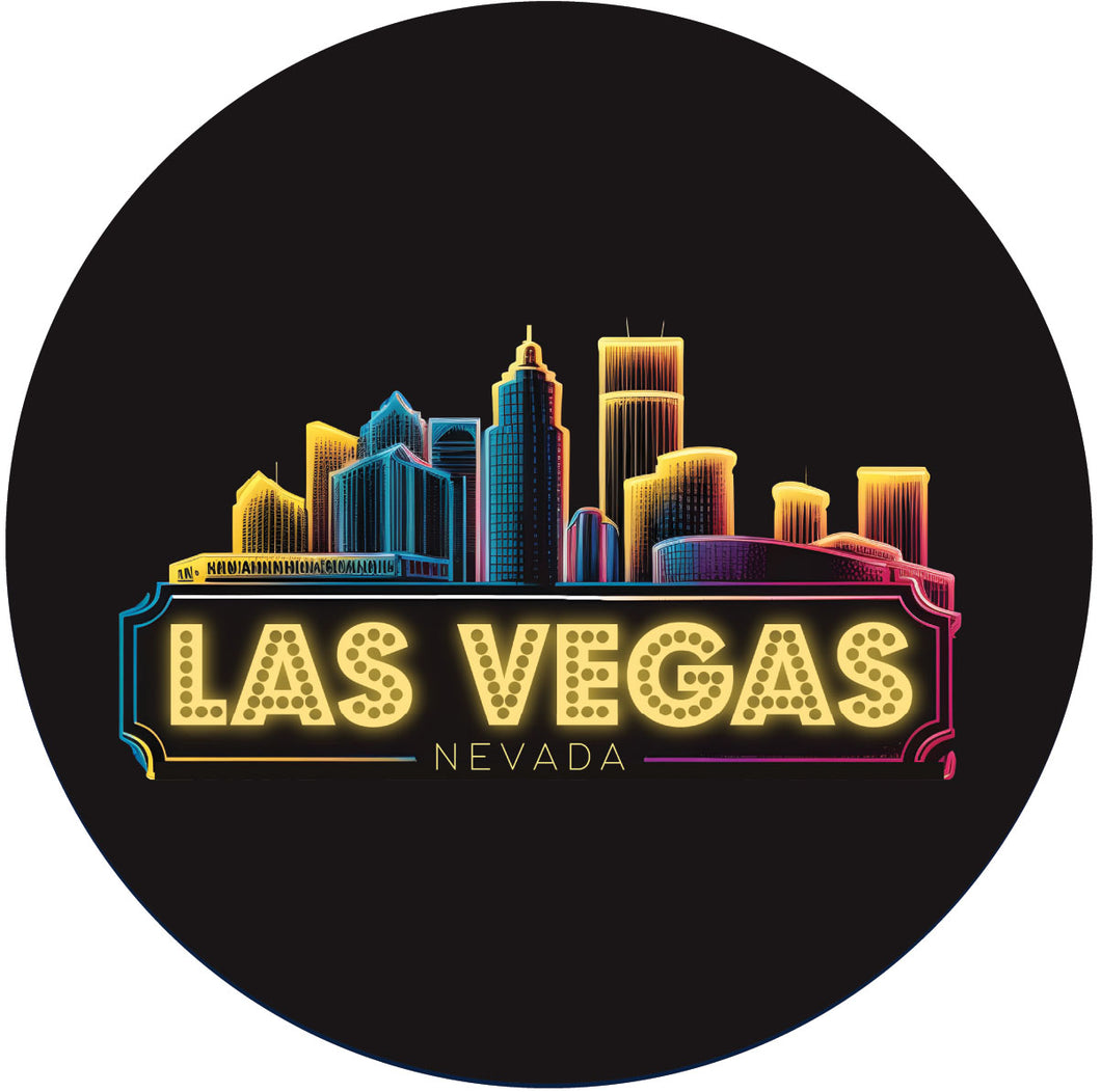 Las Vegas Nevada C Souvenir Memories Round Durable Vinyl Decal Sticker