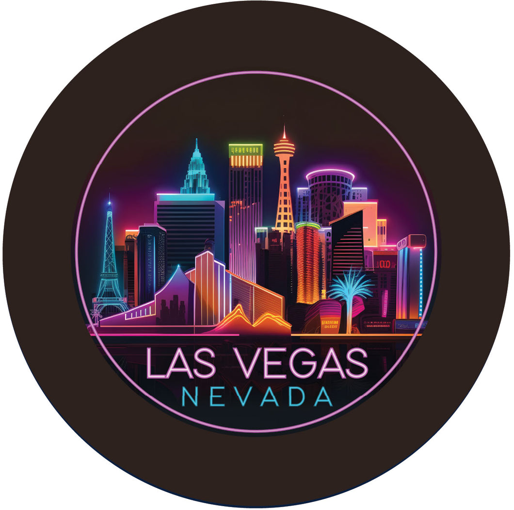 Las Vegas Nevada E Souvenir Memories Round Durable Vinyl Decal Sticker
