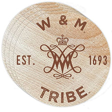 Load image into Gallery viewer, William and Mary Officially Licensed Coasters - Choose Marble or Acrylic Material for Ultimate Team Pride
