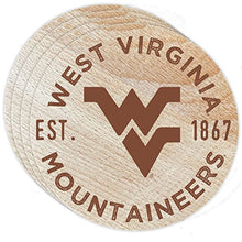 Load image into Gallery viewer, West Virginia Mountaineers Officially Licensed Coasters - Choose Marble or Acrylic Material for Ultimate Team Pride
