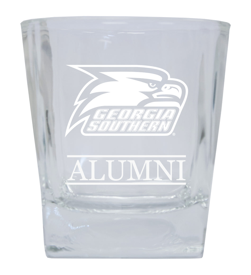 Georgia Southern Eagles Alumni Elegance - 5 oz Etched Shooter Glass Tumbler 4-Pack