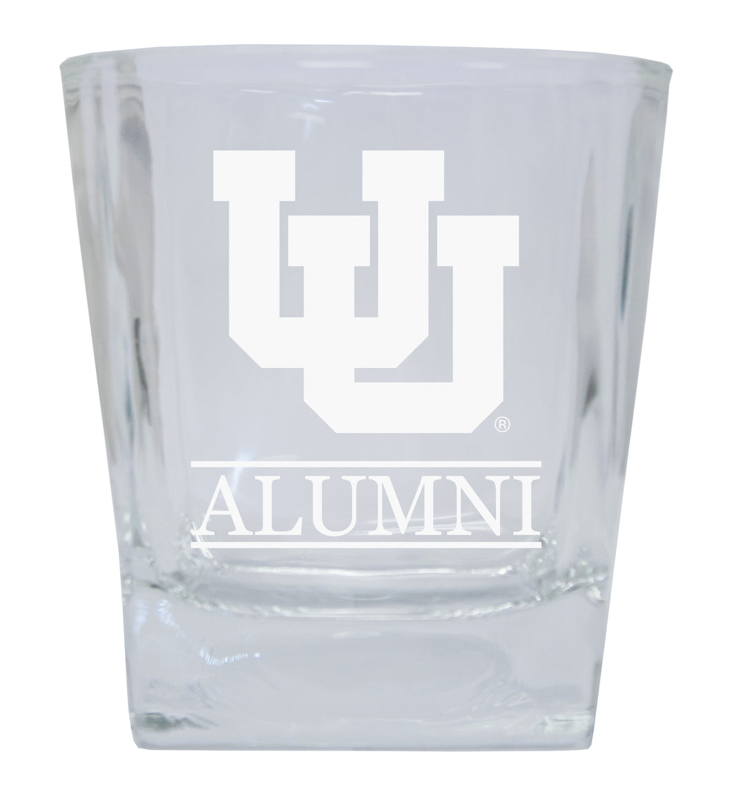 Utah Utes Alumni Elegance - 5 oz Etched Shooter Glass Tumbler 2-Pack