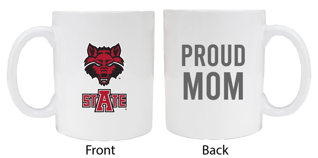 Arkansas State Proud Mom Ceramic Coffee Mug - White