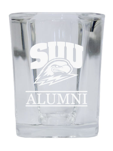 NCAA Southern Utah University Alumni 2oz Laser Etched Square Shot Glass 