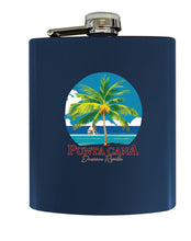 Load image into Gallery viewer, Punta Cana Dominican Republic Souvenir Matte Finish Stainless Steel 7 oz Flask
