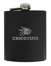 Load image into Gallery viewer, California State University, Chico Stainless Steel Etched Flask 7 oz - Officially Licensed, Choose Your Color, Matte Finish
