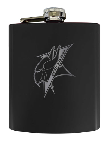 Elizabeth City State University Stainless Steel Etched Flask 7 oz - Officially Licensed, Choose Your Color, Matte Finish