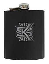 Load image into Gallery viewer, Kennesaw State University Stainless Steel Etched Flask 7 oz - Officially Licensed, Choose Your Color, Matte Finish
