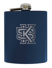 Load image into Gallery viewer, Kennesaw State University Stainless Steel Etched Flask 7 oz - Officially Licensed, Choose Your Color, Matte Finish
