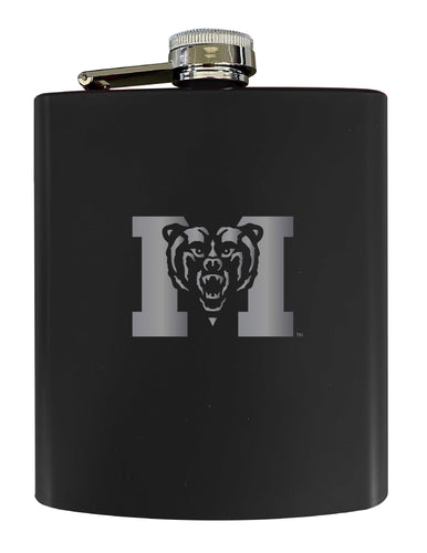 Mercer University Stainless Steel Etched Flask 7 oz - Officially Licensed, Choose Your Color, Matte Finish