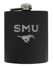 Load image into Gallery viewer, Southern Methodist University Stainless Steel Etched Flask 7 oz - Officially Licensed, Choose Your Color, Matte Finish
