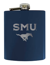 Load image into Gallery viewer, Southern Methodist University Stainless Steel Etched Flask 7 oz - Officially Licensed, Choose Your Color, Matte Finish

