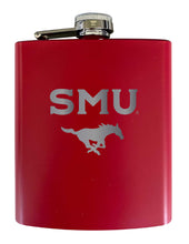 Load image into Gallery viewer, Southern Methodist University Stainless Steel Etched Flask 7 oz - Officially Licensed, Choose Your Color, Matte Finish
