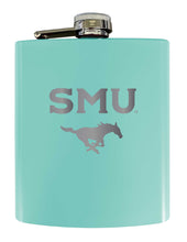 Load image into Gallery viewer, Southern Methodist University Stainless Steel Etched Flask 7 oz - Officially Licensed, Choose Your Color, Matte Finish
