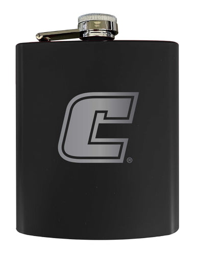 University of Tennessee at Chattanooga Stainless Steel Etched Flask 7 oz - Officially Licensed, Choose Your Color, Matte Finish