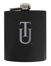 Load image into Gallery viewer, Tuskegee University Stainless Steel Etched Flask 7 oz - Officially Licensed, Choose Your Color, Matte Finish
