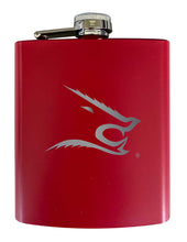 Load image into Gallery viewer, Texas A&amp;M Kingsville Javelinas Stainless Steel Etched Flask 7 oz - Officially Licensed, Choose Your Color, Matte Finish
