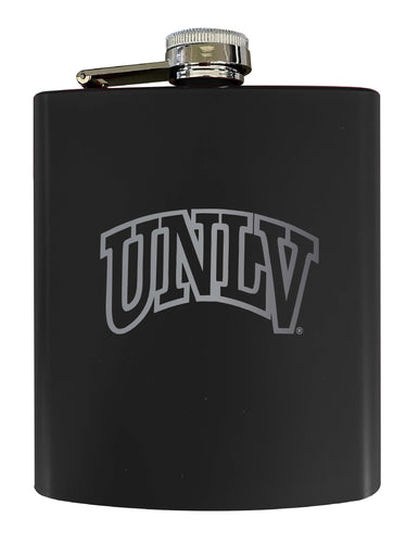 UNLV Rebels Stainless Steel Etched Flask 7 oz - Officially Licensed, Choose Your Color, Matte Finish