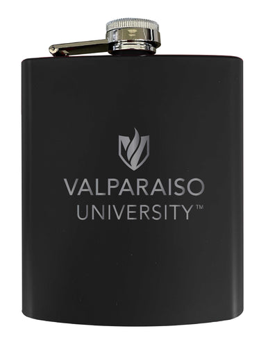 Valparaiso University Stainless Steel Etched Flask 7 oz - Officially Licensed, Choose Your Color, Matte Finish