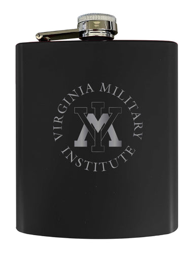 VMI Keydets Stainless Steel Etched Flask 7 oz - Officially Licensed, Choose Your Color, Matte Finish