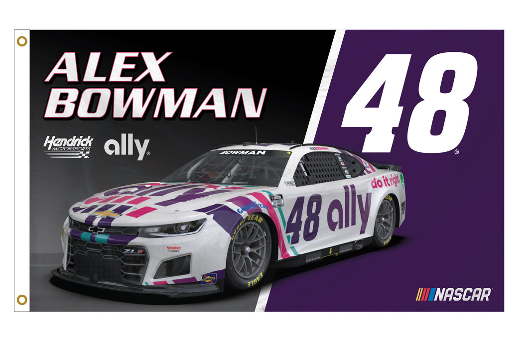 Alex Bowman #48 Nascar 3' x 5' Car Flag New for 2022