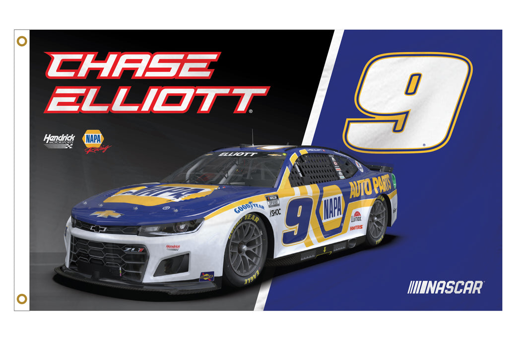 Chase Elliott #9 Nascar 3' x 5' Car Flag New for 2022