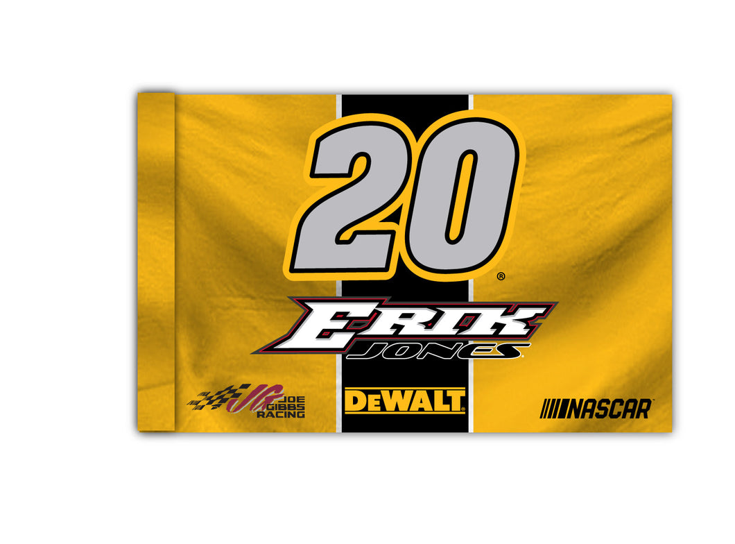R and R Imports, Inc Erik Jones #20#24 3' x 5' Flag with Car New for 2020