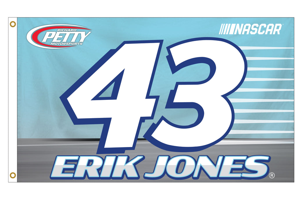 Erik Jones #43 NASCAR Cup Series 3x5 Flag New for 2021