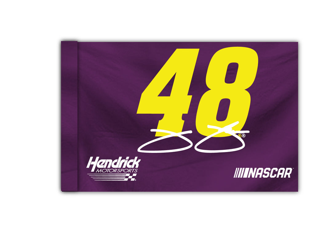 R and R Imports, Inc Jimmie Johnson #48 3' x 5' Flag with Car New for 2020