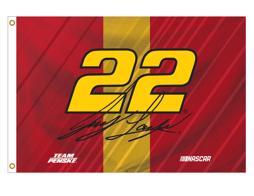 R and R Imports, Inc Joey Logano #22 3' x 5' Flag with Car New for 2020