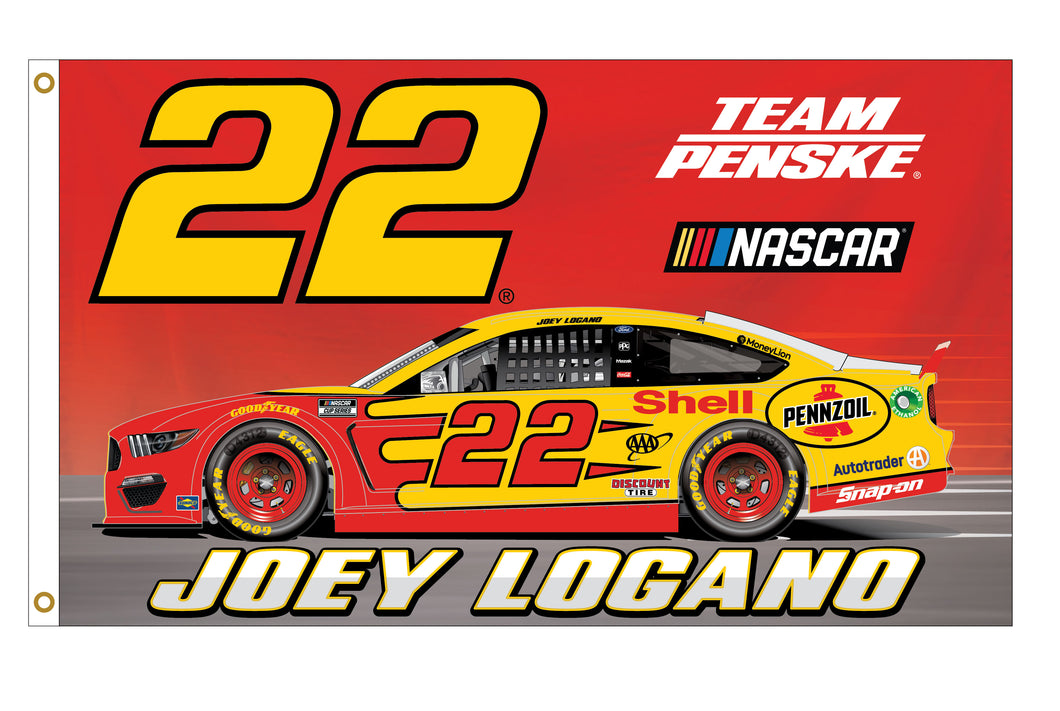 Joey Logano #22 NASCAR Cup Series 3x5 Flag New for 2021