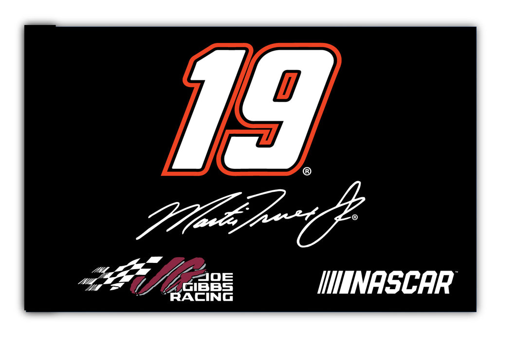 R and R Imports, Inc Martin Truex #19 3' x 5' Flag with Car New for 2020