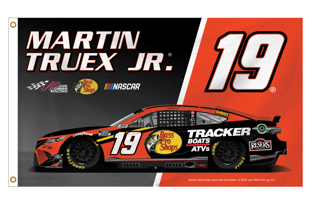 Martin Truex Jr. #19 Nascar 3' x 5' Car Flag New for 2022