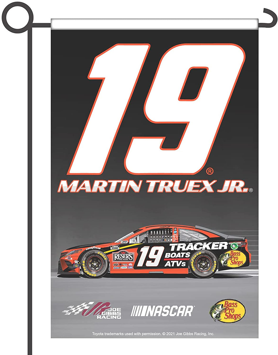 Martin Truex Jr. #19 NASCAR Cup Series Garden Flag New for 2021