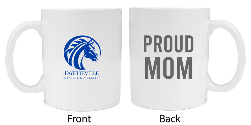 Fayetteville State University Proud Mom Ceramic Coffee Mug - White (2 Pack)