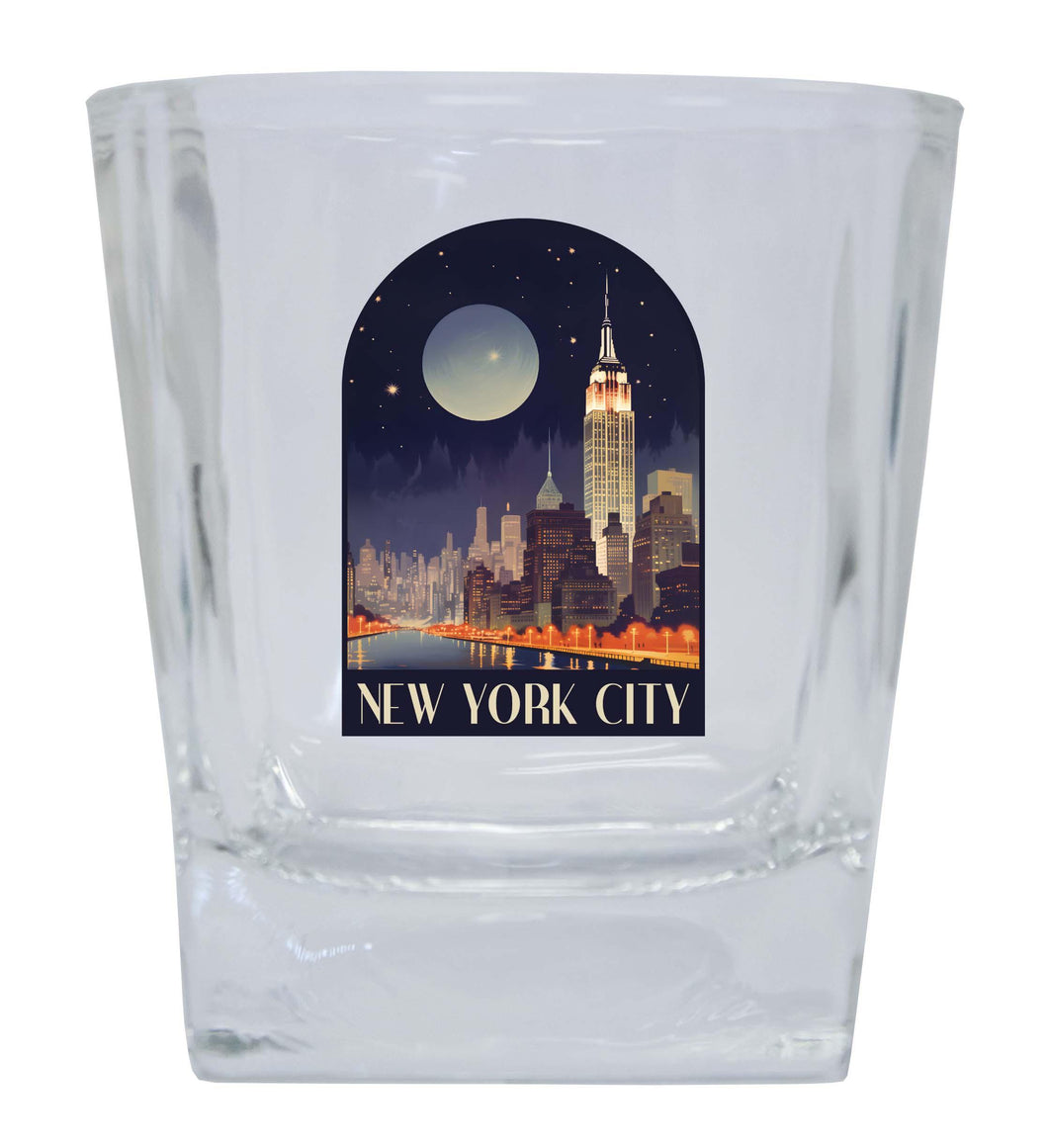 New York City C Souvenir 8oz Whiskey Glass
